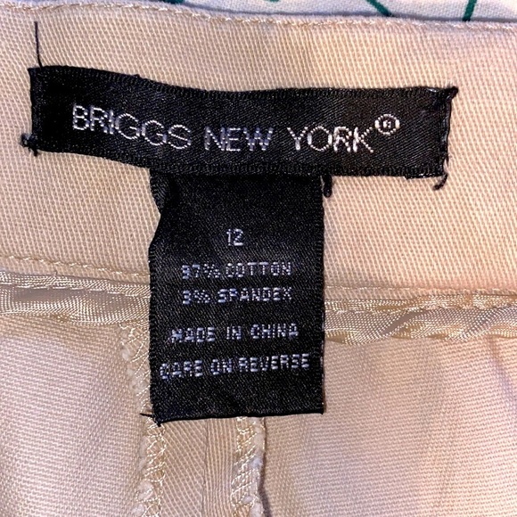 SZ 12 Briggs New York Khaki Sailboat Capris - Picture 6 of 6